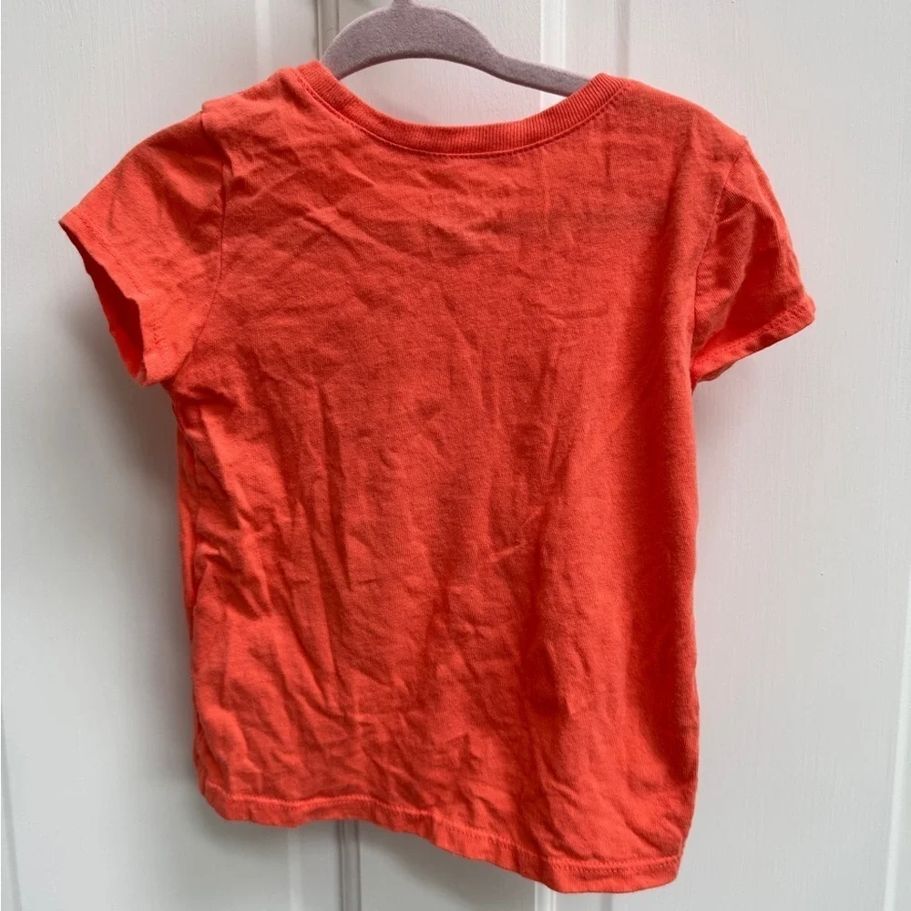 The Children’s Place 2T Girls Orange Nana’s Girl Short Sleeve Top Blouse